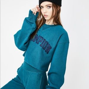 Champion Jeweled Jade Sweat Set!